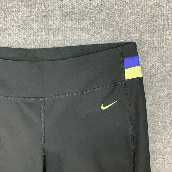 Nike Dri Fit Capri Leggings Women S Small Black Pull On Stretch Cropped Athletic - Picture 4 of 12